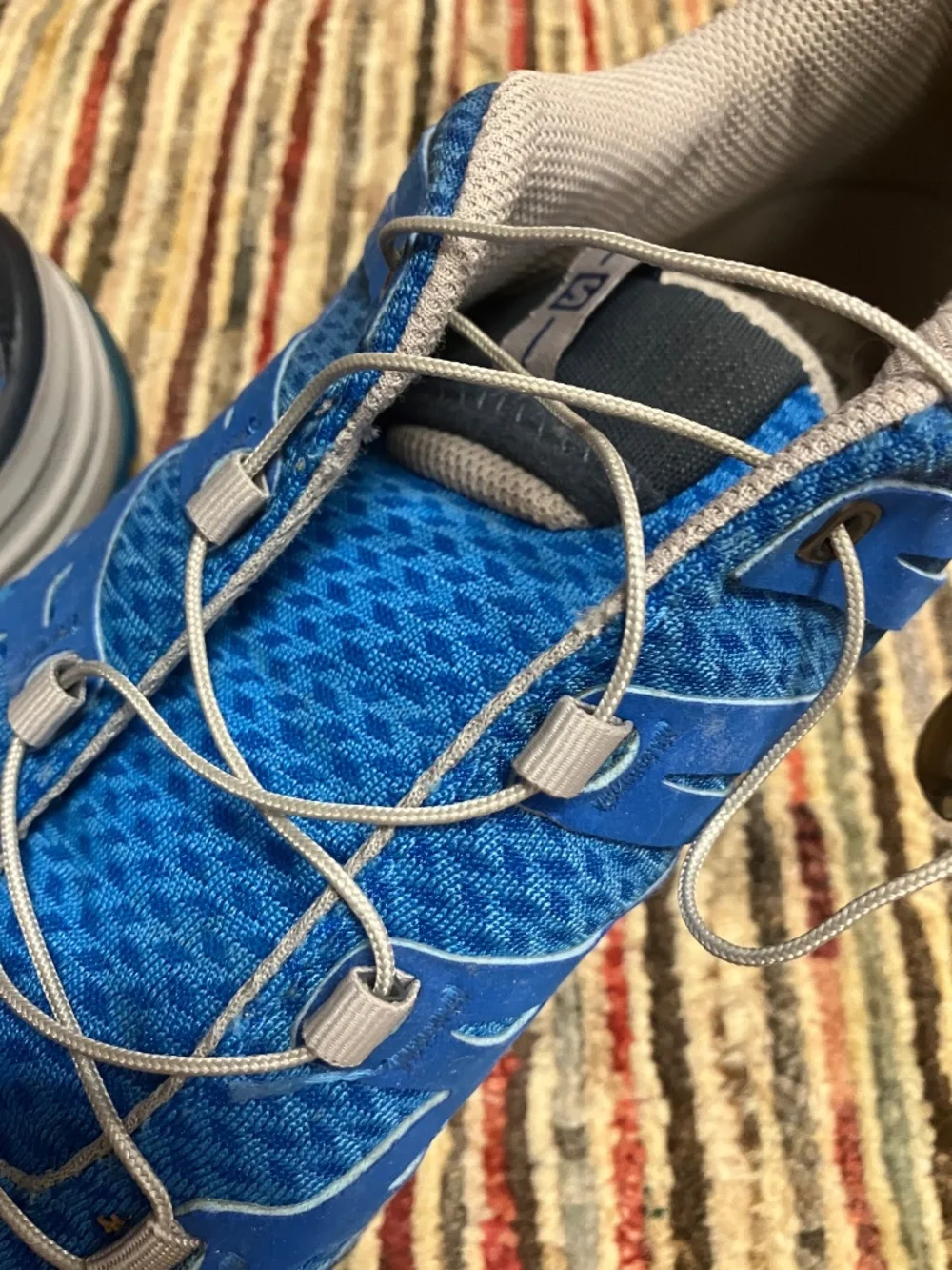 Men's Salomon Synapse Blue Trail Shoes - USA 9.5